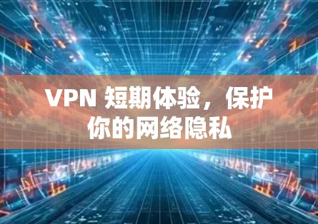 VPN 短期体验，保护你的网络隐私