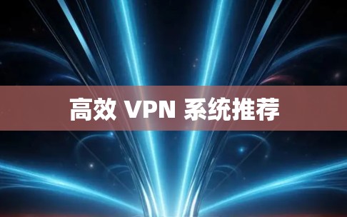 高效 VPN 系统推荐