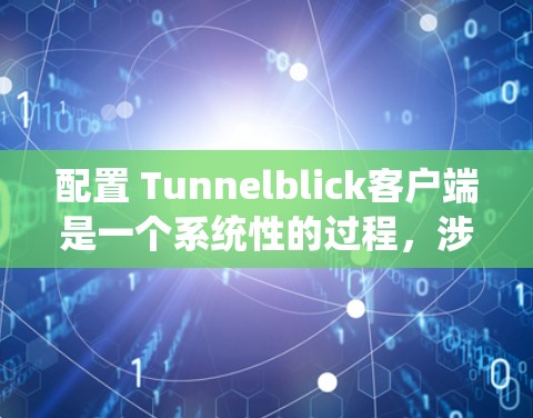 配置 Tunnelblick客户端是一个系统性的过程，涉及多个步骤和设置。以下是一个详细且有条理的步骤指南，帮助您成功配置和使用Tunnelblick客户端